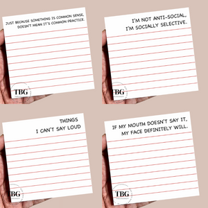 Mini Notepad - Work Humor / Sarcastic / Coworker Gift