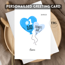 Load image into Gallery viewer, Personalised Card (for him) design 4