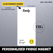 Load image into Gallery viewer, Personalised/Customised 20X9CM Fridge White Board Magnetic - D4