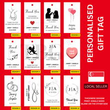 Load image into Gallery viewer, Personalised Gift Tag - Wedding / Couple - 1 SET