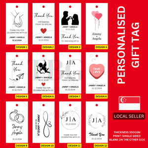 Personalised Gift Tag - Wedding / Couple - 1 SET