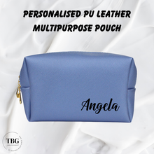 Load image into Gallery viewer, Personalised PU Leather Multipurpose Pouch