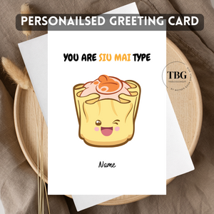 Personalised Card (food/funny) design 3