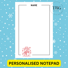 Load image into Gallery viewer, Notepad - Christmas Design