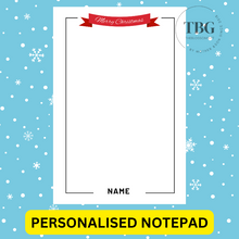 Load image into Gallery viewer, Notepad - Christmas Design