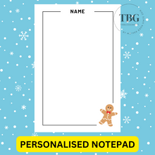 Load image into Gallery viewer, Notepad - Christmas Design