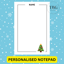 Load image into Gallery viewer, Notepad - Christmas Design