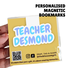 Load image into Gallery viewer, Personalised Magnetic Bookmarks