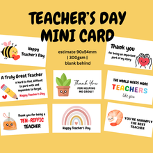 Load image into Gallery viewer, MINI CARDS TEACHER&#39;S DAY