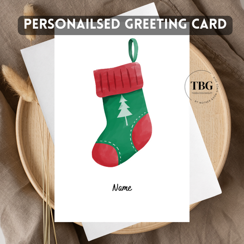 Personalised Card (Christmas X'mas Day) design 4
