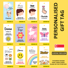 Load image into Gallery viewer, Personalised Gift Tag - Kids / Children - 1 SET