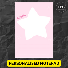 Load image into Gallery viewer, Personalised Notepad - Star