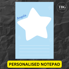 Load image into Gallery viewer, Personalised Notepad - Star