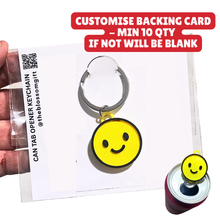 Load image into Gallery viewer, Can Tab Opener Keychain - Customise Backing min 10qty