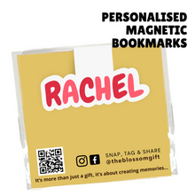 Load image into Gallery viewer, Personalised Magnetic Bookmarks