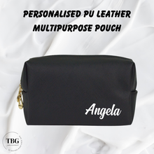 Load image into Gallery viewer, Personalised PU Leather Multipurpose Pouch