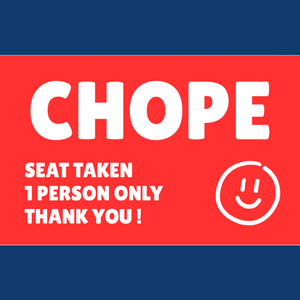 CHOPE CARD |  Hawker Seat Chope | Singapore's Chope-ing Culture |