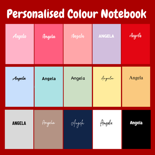 Personalised Notebook - COLOUR