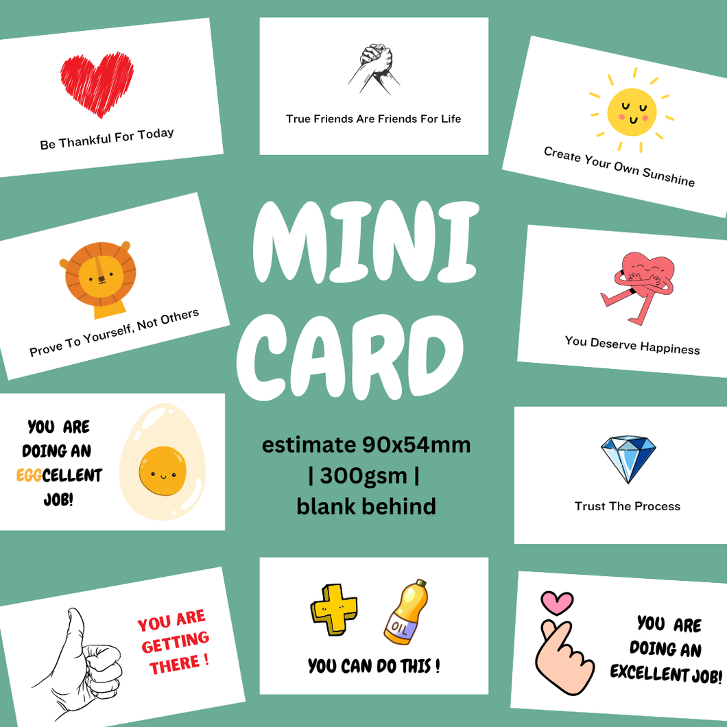 Motivational / Positive / Quotes Mini Cards