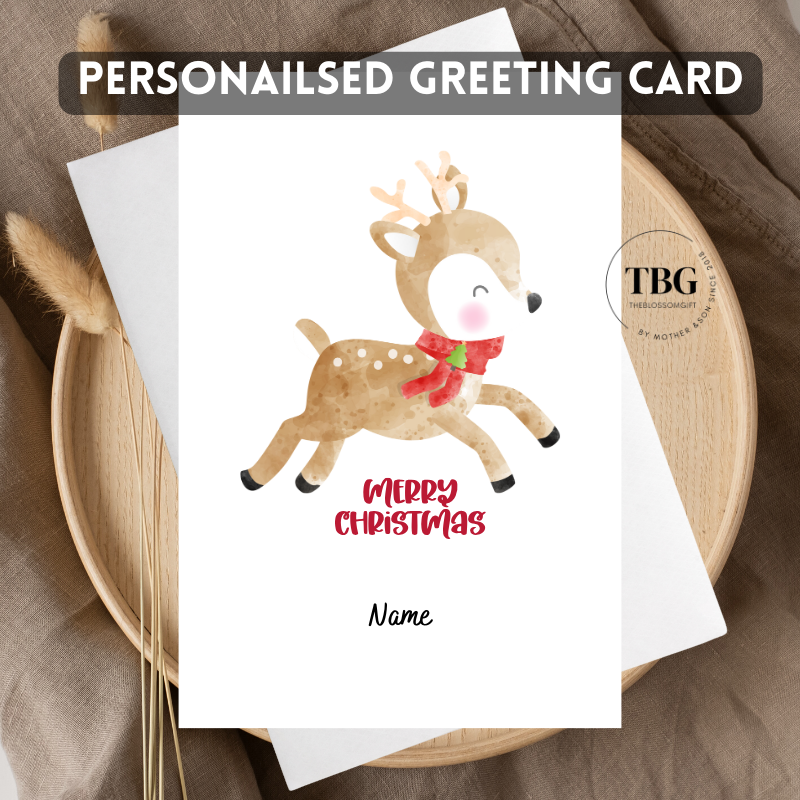 Personalised Card (Christmas X'mas Day) design 6