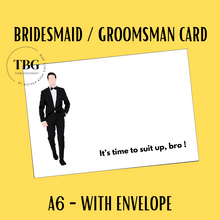 Load image into Gallery viewer, A6 size - Bridesmaid &amp; Groomsman Proposal Card  / Wedding Invitation Card / Wedding Gifts / Hens Night