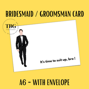 A6 size - Bridesmaid & Groomsman Proposal Card  / Wedding Invitation Card / Wedding Gifts / Hens Night