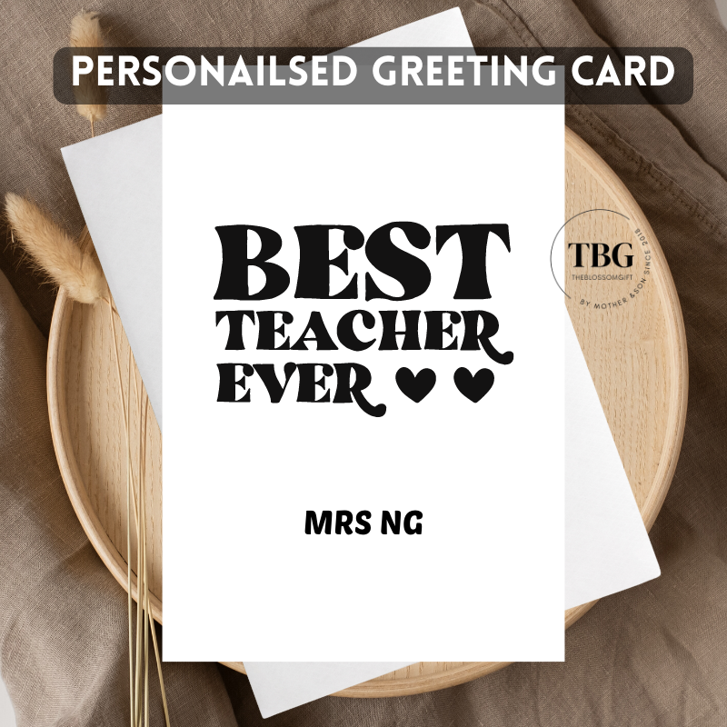 Personalised Card (Teacher's Day) design 7