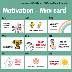Motivational / Positive / Quotes Mini Cards
