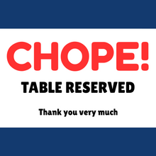 Load image into Gallery viewer, CHOPE CARD |  Hawker Seat Chope | Singapore&#39;s Chope-ing Culture |