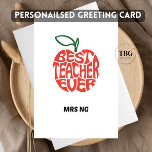 Personalised Card (Teacher's Day) design 8