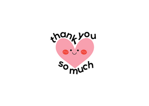 A7 size - THANK YOU- MINI CARDS / GREETING CARDSz