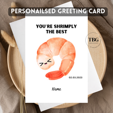 Load image into Gallery viewer, Personalised Card (food/funny) design 9