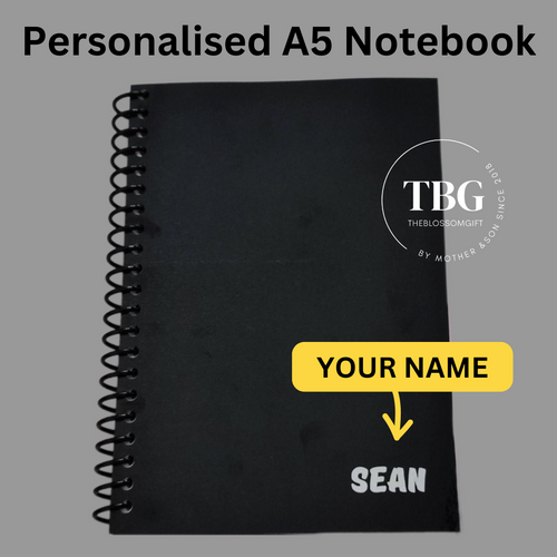 Personalised Notebook | NAME- FOILED -A5- Lined