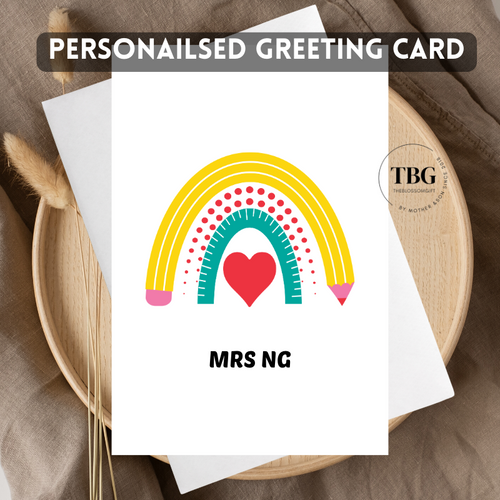 Personalised Card (Teacher's Day) design 9