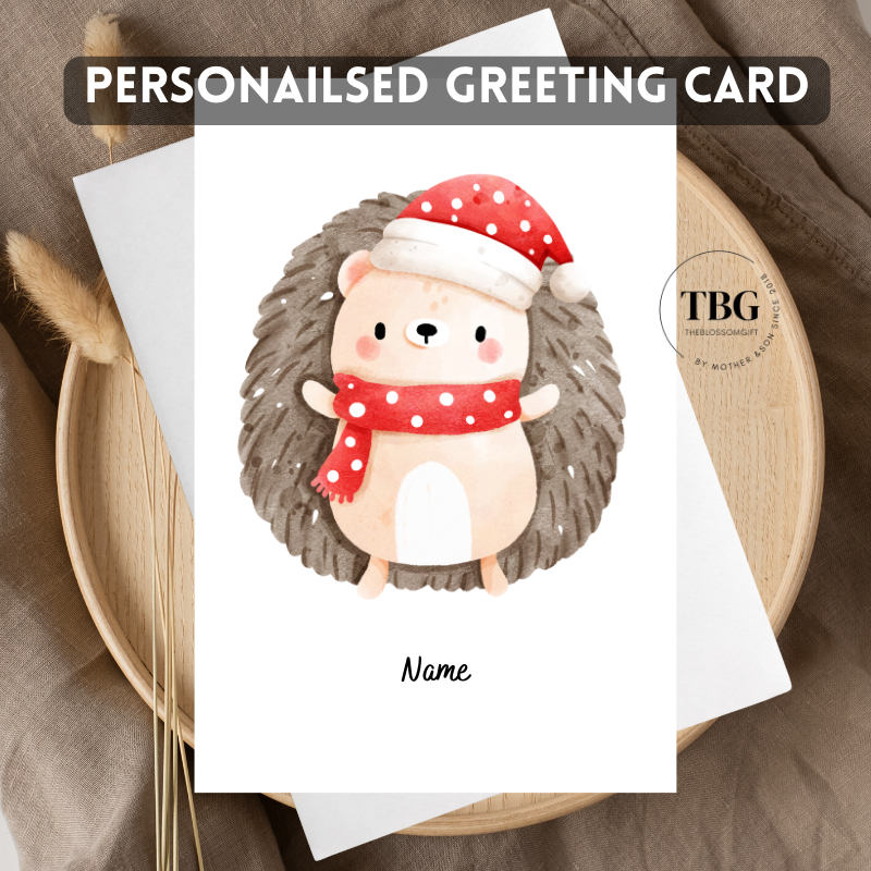 Personalised Card (Christmas X'mas Day) design 9