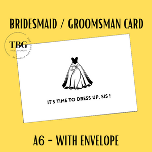 A6 size - Bridesmaid & Groomsman Proposal Card  / Wedding Invitation Card / Wedding Gifts / Hens Night