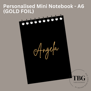 Personalised Mini Notebook - Foiled - A6