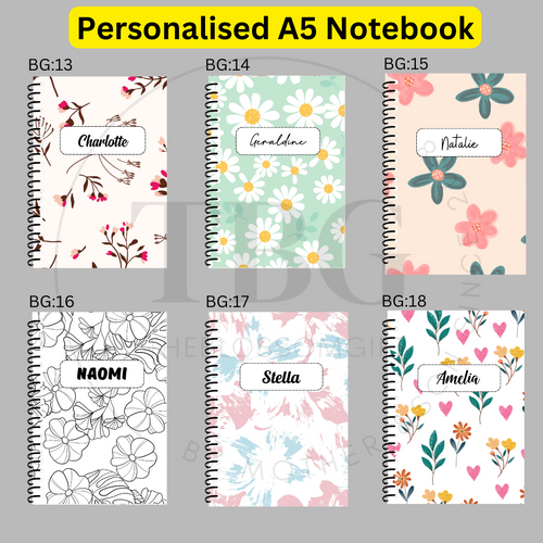 Personalised Notebook - A5- Lined