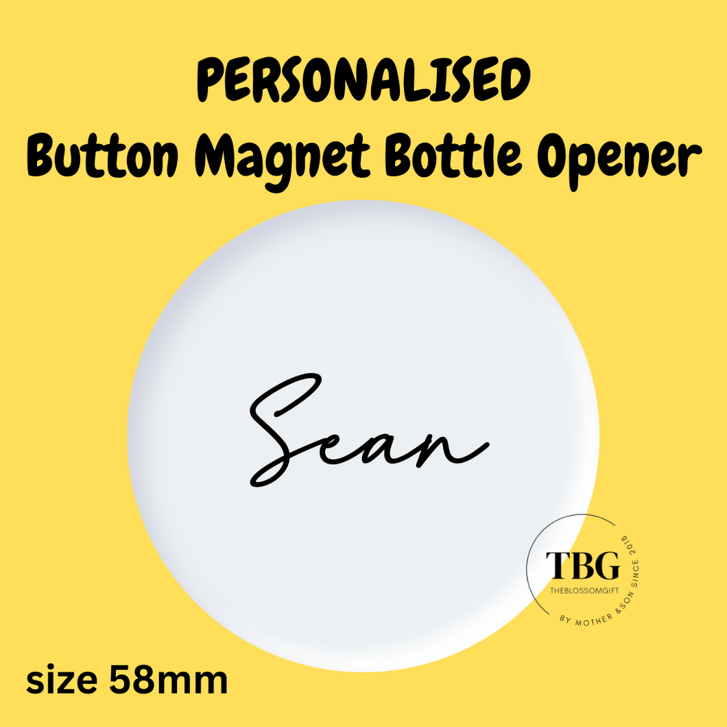 Button Magnet Bottle Opener