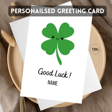 Load image into Gallery viewer, Personalised Card (Good Luck) design 3