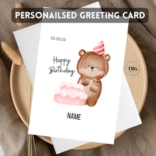 Load image into Gallery viewer, Personalised Card (Happy Birthday) design 11