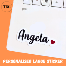 Load image into Gallery viewer, Personalised Waterproof Large Sticker (MINI HEART)
