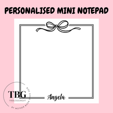 Load image into Gallery viewer, Mini Notepad - BOW
