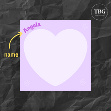 Load image into Gallery viewer, Personalised Mini Notepad - Heart