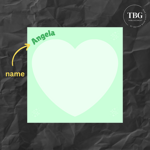 Personalised Mini Notepad - Heart