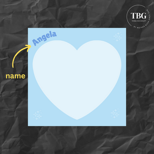 Personalised Mini Notepad - Heart