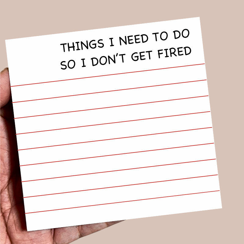 Mini Notepad - Work Humor / Sarcastic / Coworker Gift