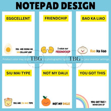 Load image into Gallery viewer, Notepad - Food/Cute - REGULAR 4x6inches