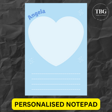 Load image into Gallery viewer, Personalised Notepad - Heart