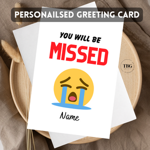 Personalised Card (Job/Farewell) design 1